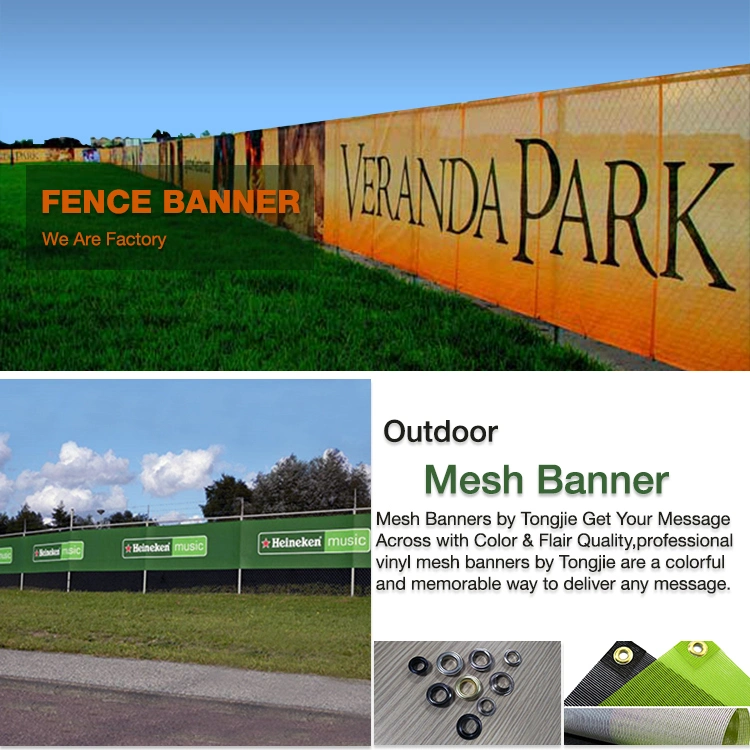 Custom Outdoor Advertising Fabric PVC Vinyl Print Mesh Banner for Promotion Construction Fence Banner