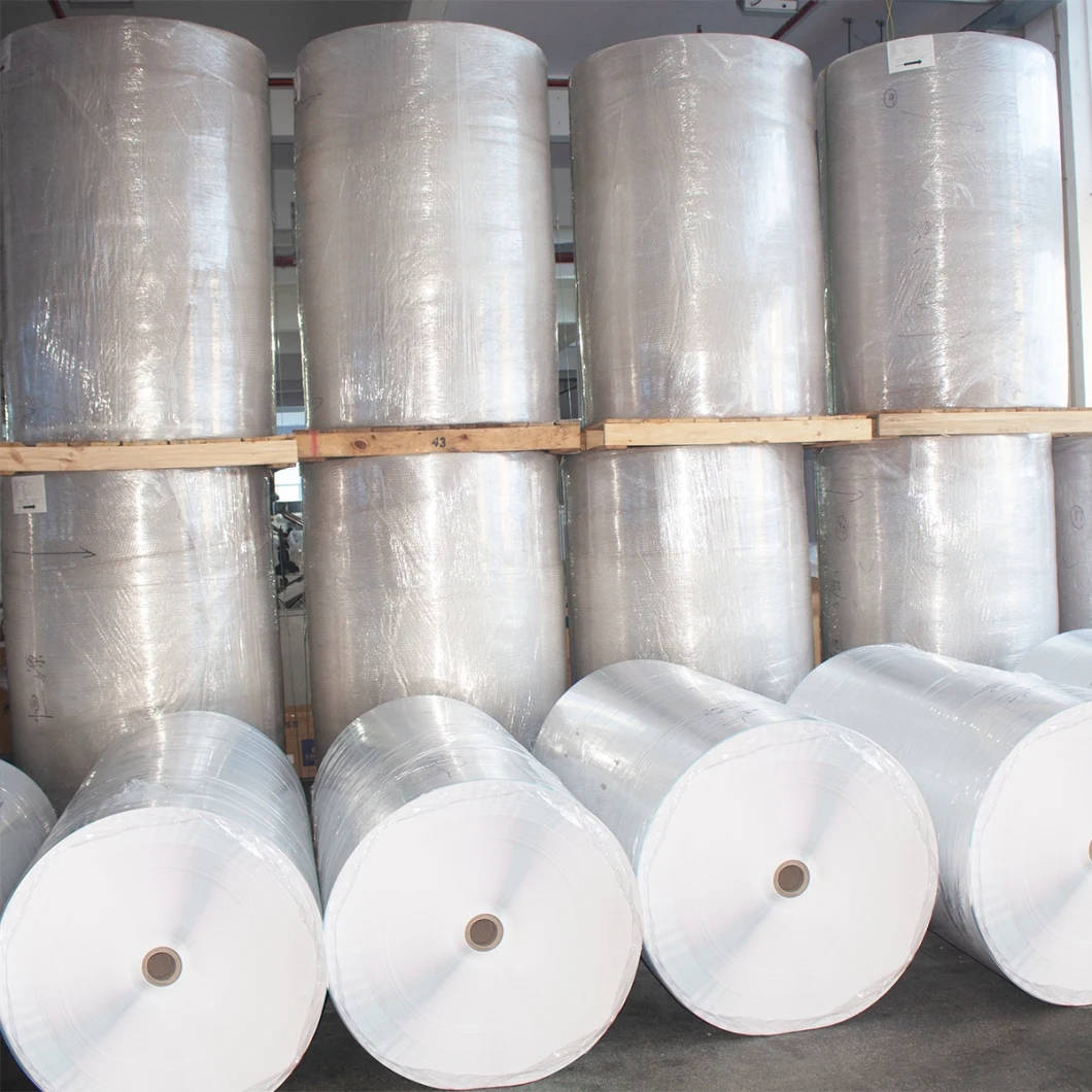 Packaging Label Jumbo Roll Jinda Wave Self-Adhesive Metelized Thermal Transfer Label Jumbo Roll