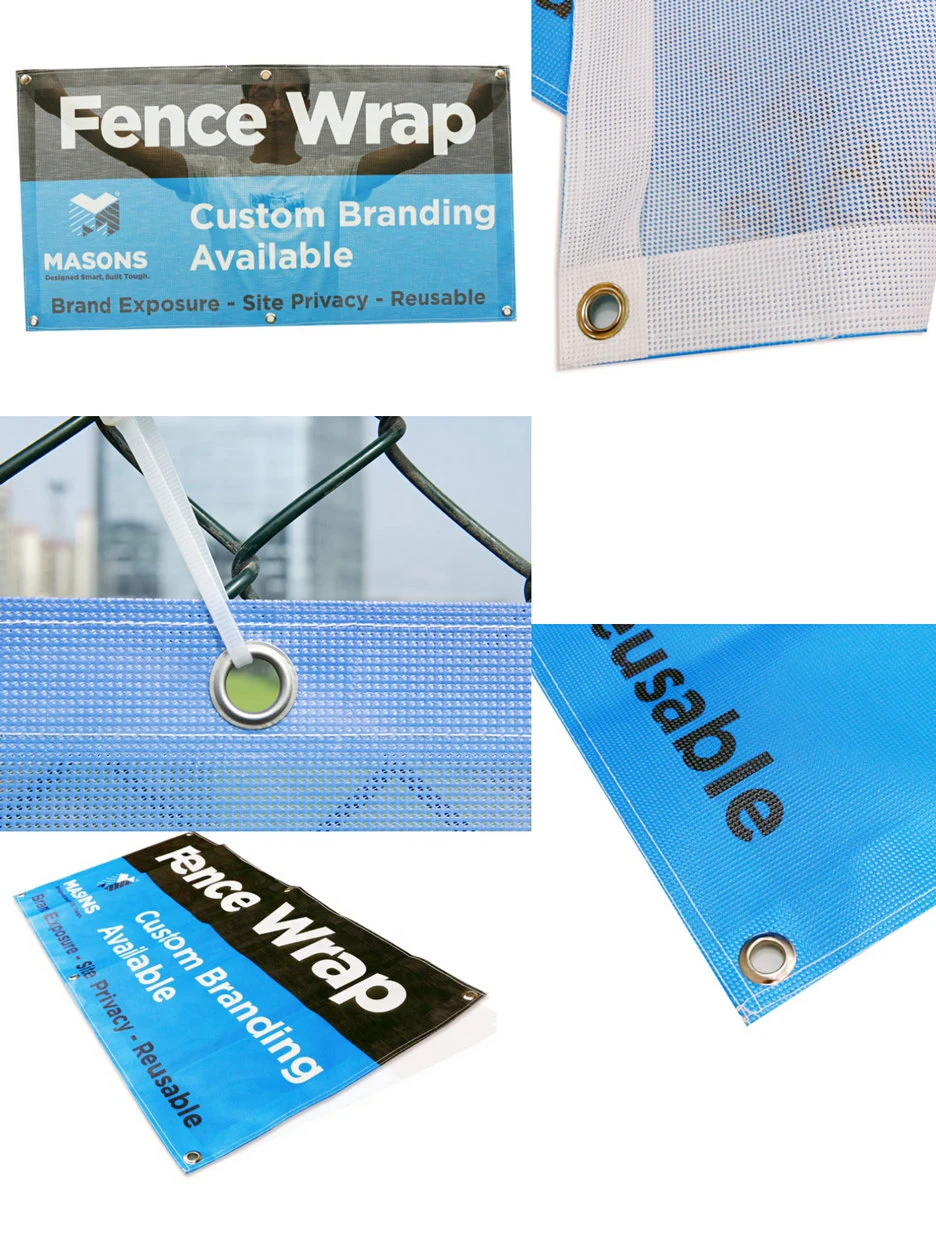 Inkjet Printing PVC Backdrop Vinyl Mesh Fence Wrap Banner