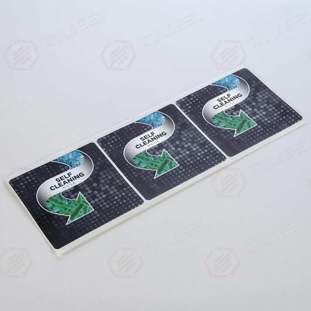 Custom High Quality Self Adhesive Sticker Bright Silver Label