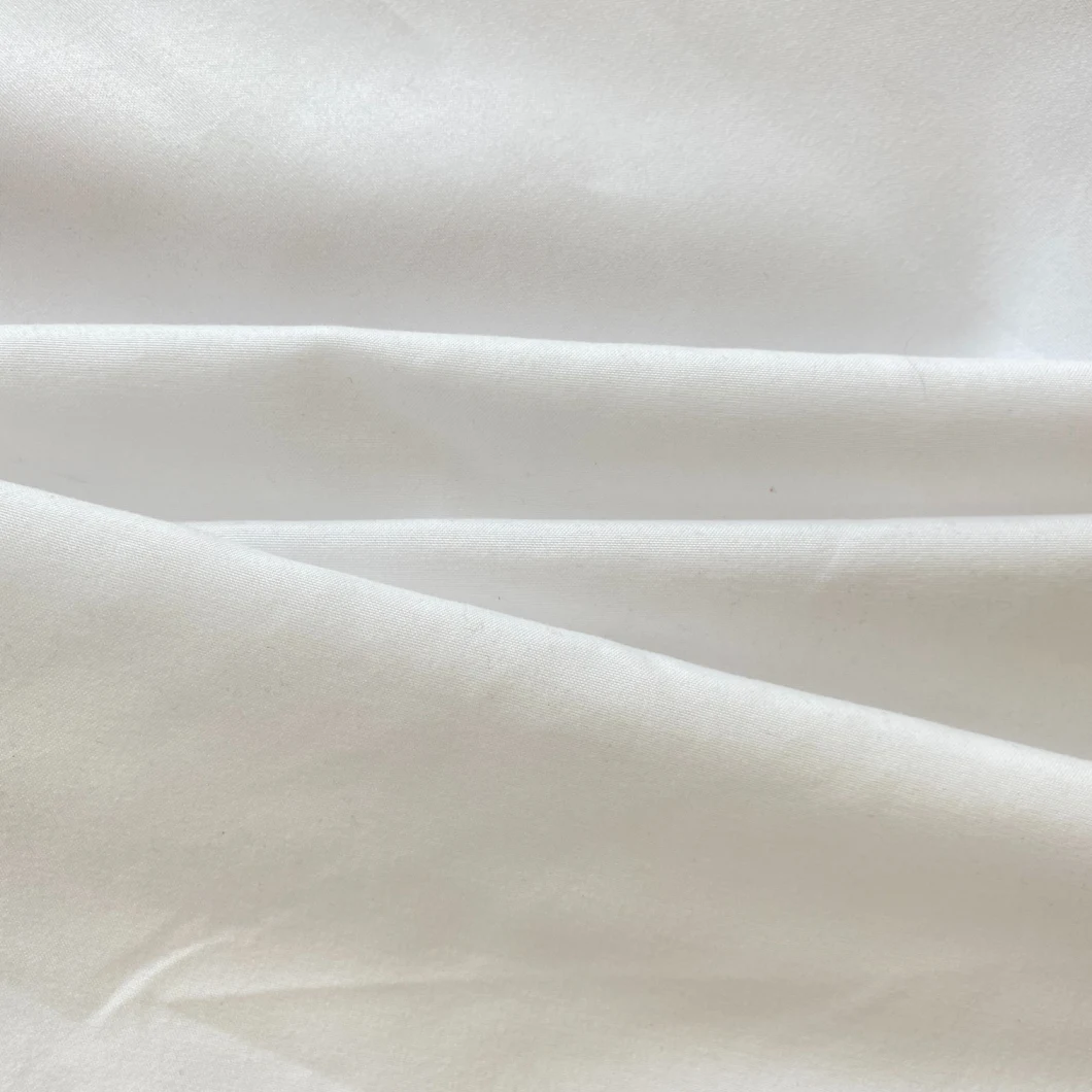 Factory Direct Wholesale White Dyed Woven Polyester Fabric for Hotel