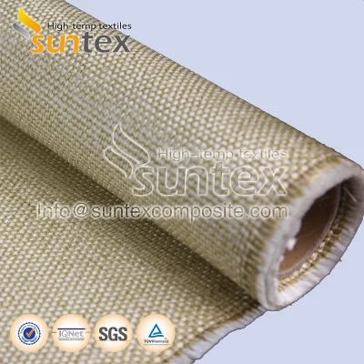Materiali isolanti ignifughi, tessuto in fibra di vetro per alte temperature, protezione dal sudore, cortina tagliafuoco, tessuto in fibra di vetro rivestito di vermiculite